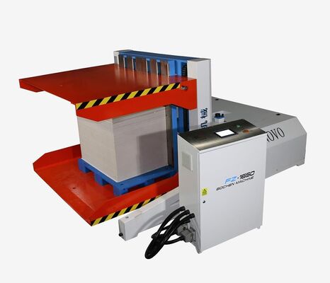Taille minimale de feuille 400X380mm Laminateur de papier à flûte automatique Prend en charge la taille maximale du papier 1500X1500mm ou 1700X1700mm et la machine de laminage
