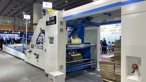 Servo 5 Ly laminage ondulé ondulé feuille à feuille 150m/min Haute vitesse
