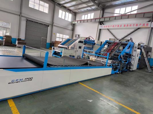 Machine de laminage à grande vitesse de feuille à feuille pour papier ondulé avec correction automatique et contrôle servo à 160 m/min