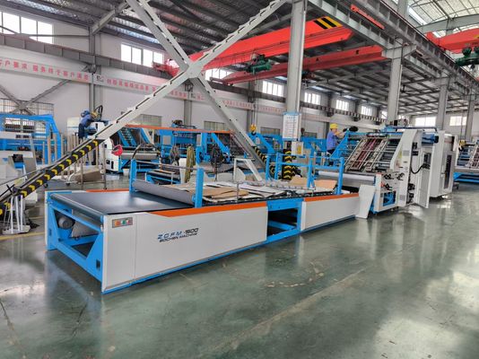 Machine à laminer automatique à flûte à haute vitesse de 160 m/min pour la lamination de carton ondulé à haute performance