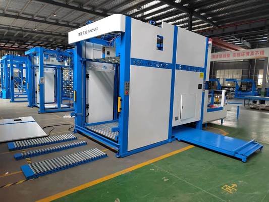 Machine d'empilage automatique de rabats conçus pour améliorer la production de carton ondulé en automatisant les processus de comptage, de retournement et d'empilage du papier