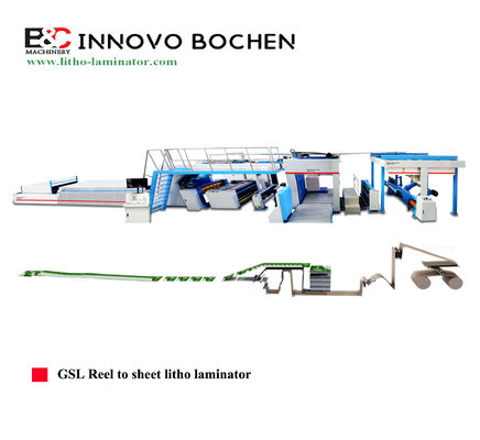Offline à rouleau à feuille d'alimentation machine de laminage de litho avec précision de laminage précis et d'alimentation à haute vitesse de rouleau pour l'emballage