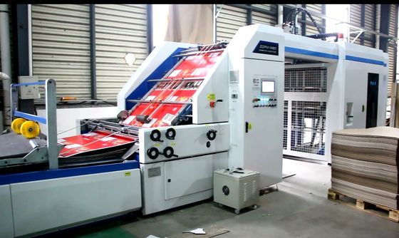 Machine de laminage à haute vitesse semi-automatique en carton carton flûte ondulée