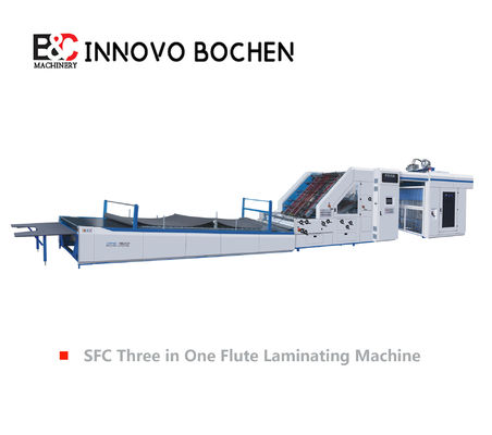 SFC1500 Laminateur à flûte trois en un avec contrôle servo moteur Vitesse maximale 10 m/min