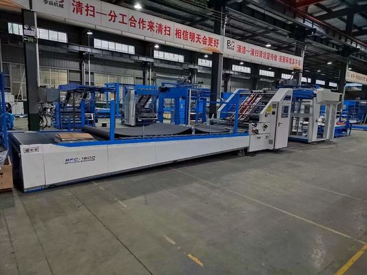 180 m/min Machine à laminage à flûte à grande vitesse pour la lamination du carton